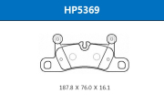 HSB HP5369 Колодки тормозные дисковые