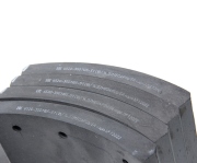 MEGAPOWER Automotive 35033011 Накладка тормозной колодки КАМАЗ-6520,6560 (13-) сверленая расточен. компл. 8шт. с заклеп. MEGAPOWER