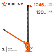 AIRLINE AJFR48 Домкрат реечный 48&quot;&quot; 130-1045мм PRO усил. мех