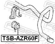 Febest TSBAZR60F Втулка переднего стабилизатора