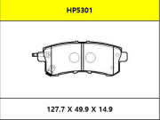 HSB HP5301 Колодки тормозные дисковые