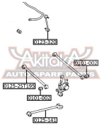 ASVA 01252ST195 ТЯГА ЗАДНЯЯ ПОПЕРЕЧНАЯ ПЕРЕДНЯЯ
