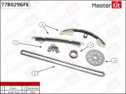 MasterKit 77B0296FK Комплект цепи ГРМ