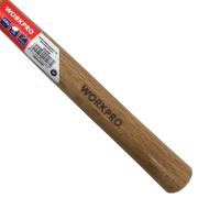 WORKPRO WP241038 Молоток резиновый с деревянной рукояткой 450гр белый