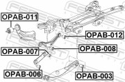 Febest OPAB003 Сайлентблок заднего поперечного рычага