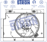 STRON STEF013 Вентилятор охлаждения двигателя