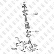 FIXAR FG1072 Проставка пружины нижняя
