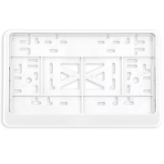 DOLLEX SPL1A36 Рамка номерного знака 290 х 170 (новый ГОСТ, тип 1А) пластм., книжка, белая