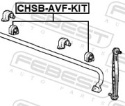 Febest CHSBAVFKIT Втулка переднего стабилизатора комплект