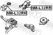 Febest NML32RH Подушка двигателя правая