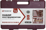 THORVIK TS072 Набор инструмента универсальный 1/4&quot;&quot;, 1/2&quot;&quot;DR, 72 предмета