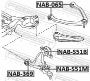 Febest NAB369 Сайлентблок переднего нижнего рычага