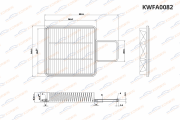 KORWIN KWFA0082 Фильтр воздушный