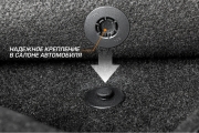 Autoflex 4040201 Коврики текстильные в салон автомобиля, графит, 4 части