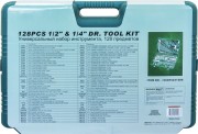 Jonnesway S04H524128S ( 18) Набор инструмента универсальный 1/4&quot;&quot;, 1/2&quot;&quot;DR, 128 предметов