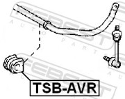 Febest TSBAVR Втулка заднего стабилизатора D20