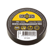 SUFIX SF1045 Изолента ПВХ 15мм х 20м - чёрная
