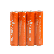 AIRLINE AAA040 Батарейки LR03/AAA щелочные 4 шт. (мизинчиковые) (AAA-040)