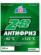 AGA AGA065Z Антифриз, готовый к применению, зеленый, -42С 220 кг