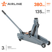 AIRLINE AJ3F385 Домкрат подкатной 3т 135-380мм