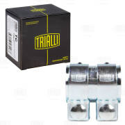 Trialli TC51Z Хомут глушителя трубчатый с муфтой D=51 мм L=80 мм (оцинкованная сталь)