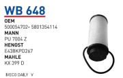 WUNDER filter WB648