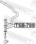 Febest TSB789 Втулка стойки переднего стабилизатора