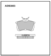ALLIED NIPPON ADB3803 Колодки тормозные дисковые