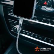 AIRLINE ACHC40 Кабель Type-C - Lightning (Iphone/IPad) поддержка PD 2м, серый нейлоновый (ACH-C-40)