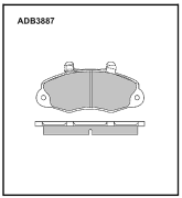 ALLIED NIPPON ADB3887 Колодки тормозные дисковые