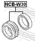 Febest NCBW30 Подшипник подвесной карданного вала