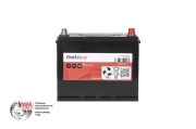 METACO D2675P Батарея аккумуляторная 75А/ч 740А обратная полярн. выносные (Азия) клеммы