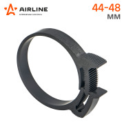 AIRLINE ADHC009 Хомут 44-48/9 мм, силовой зубчатый замок, пластик (ПА66) черный (ADHC009)