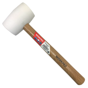 WORKPRO WP241038 Молоток резиновый с деревянной рукояткой 450гр белый