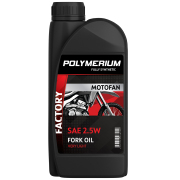 POLYMERIUM PLMMFFOF251 Синтетическое гидравлическое  масло MOTOFAN FORK OIL FACTORY VERY LIGHT 2.5W для всех типов телескопических вилок 1л