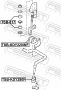 Febest TSBKDY220INF Втулка переднего стабилизатора D22