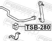 Febest TSB280 Втулка заднего стабилизатора