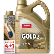 Teboil 3475041P Teboil Gold L 5W40 4л + Масло TEBOIL GOLD L 5W40 1л (подарок)