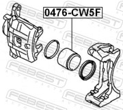 Febest 0476CW5F Поршень суппорта тормозного переднего