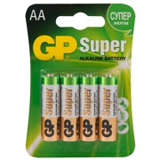 GP BATTERIES GP15A2CR4 Батарейка алкалиновая SUPER Alkaline AA 1,5V упаковка 4 шт