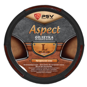 PSV 116964 Оплётка на руль кожаная PSV ASPECT (Черный) L