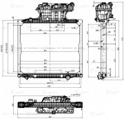 LUZAR LRC1283 Радиатор охл. для а/м MAN TGA (02-)/TGS (07-)/TGX (07-) (с рамкой) (LRc 1283)