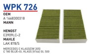 WUNDER filter WPK726