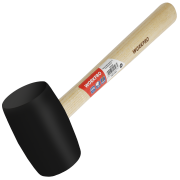WORKPRO WP241039 Молоток резиновый с деревянной рукояткой 450гр черный