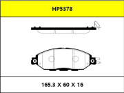 HSB HP5378 Колодки тормозные дисковые