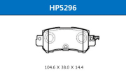 HSB HP5296 Колодки тормозные дисковые