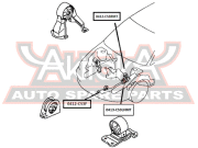 ASVA 0413CS3LHMT САЙЛЕНТБЛОК ПОДУШКИ ДВИГАТЕЛЯ
