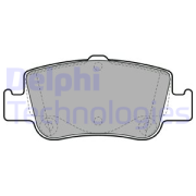 Delphi LP2103 Комплект тормозных колодок, дисковый тормоз