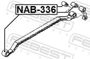 Febest NAB336 Сайлентблок задней рессоры
