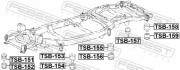 Febest TSB151 Подушка рамы